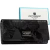 Peterson PTN PS401-MLF nagyméretű fekete női bőr pénztárca 18.5 x 9.5 x 2.5 cm, RFID