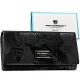 Peterson PTN PS401-MLF nagyméretű fekete női bőr pénztárca 18.5 x 9.5 x 2.5 cm, RFID