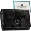 Peterson PTN PS445-MLF fekete női bőr pénztárca 14,5 x 9,5 x 3 cm, RFID