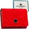 Peterson PTN PS445-MLF piros női bőr pénztárca 14,5 x 9,5 x 3 cm, RFID