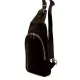 Camilla PREMIUM 10.007 sötétbarna női velúr bőr oldaltáska, crossbody 17 x 33 x 6 cm