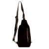 Camilla PREMIUM 10.007 sötétbarna női velúr bőr oldaltáska, crossbody 17 x 33 x 6 cm