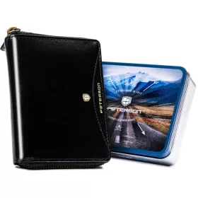   Peterson PTN 340.01 fekete férfi bőr pénztárca 10 x 13 cm
