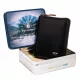 Peterson PTN 340.02 fekete-piros férfi bőr pénztárca, RFID 10 x 13.5 x 2 cm