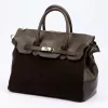 Camilla PREMIUM 10.009 sötétbarna női bőr kézitáska 40 x 30 x 19 cm