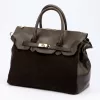 Camilla PREMIUM 10.009 sötétbarna női bőr kézitáska 40 x 30 x 19 cm