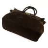 Camilla PREMIUM 10.010 barna női velúr bőr kézitáska 40 x 30 x 18 cm