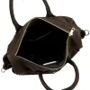 Camilla PREMIUM 10.010 barna női velúr bőr kézitáska 40 x 30 x 18 cm