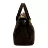 Camilla PREMIUM 10.010 barna női velúr bőr kézitáska 40 x 30 x 18 cm