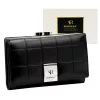 Rovicky RPX-23-3 fekete női bőr pénztárca 14.5 x 9.5 x 3.5 cm 