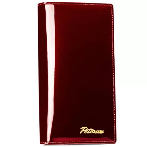 Peterson PTN BC-421431 piros női bőr pénztárca 19 x 10 x 2,5 cm