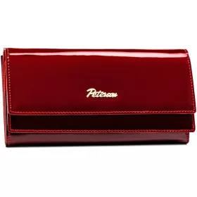   Peterson PTN BC-421028 piros női bőr pénztárca 18,5 x 10 x 3,5 cm, RFID