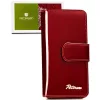 Peterson PTN BC-76116 piros női bőr pénztárca 16,5 x 9,5 x 3,5 cm, RFID