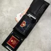 Peterson PTN N992-DOT BLACK fekete férfi bőr pénztárca, öv ajándék szett 125 cm