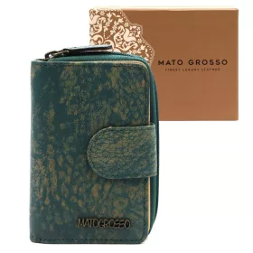   Mato Grosso 0821-30 türkizkék női bőr pénztárca 13 x 9 x 3.5 cm