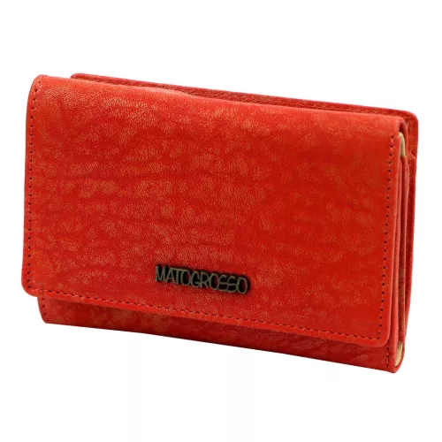 Mato Grosso 0798-50 RFID piros női bőr pénztárca 14 x 10 x 3.5 cm