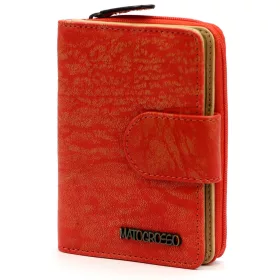   Mato Grosso 0745-50 RFID piros női bőr pénztárca 10 x 13.5 x 3.5 cm