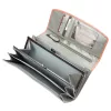 Mato Grosso 0720-75 RFID narancs-szürke női bőr pénztárca 18.5 x 9 x 4 cm