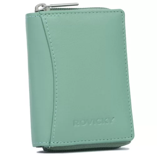 Rovicky R-23-17-LFN kisméretű zöld női bőr pénztárca