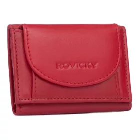 Rovicky R-21-LFN kisméretű piros női bőr pénztárca