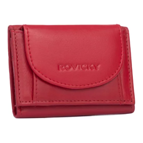 Rovicky R-21-LFN kisméretű piros női bőr pénztárca