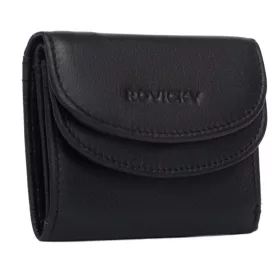   Rovicky R-19-LFN fekete női bőr pénztárca 7,5 x 10 x 2,5 cm