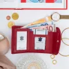 Rovicky R-19-LFN kisméretű piros női bőr pénztárca