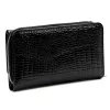 Jennifer Jones 5245-2 ZIP fekete női bőr pénztárca 14 x 9 x 3 cm