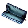 Jennifer Jones 5245-2 ZIP kék női bőr pénztárca 14 x 9 x 3 cm