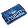 Jennifer Jones 5245-2 ZIP kék női bőr pénztárca 14 x 9 x 3 cm