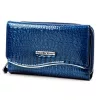 Jennifer Jones 5245-2 ZIP kék női bőr pénztárca 14 x 9 x 3 cm