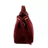 Camilla PREMIUM 10.008 bordó női velúr bőr kézitáska 35 x 23 x 16 cm
