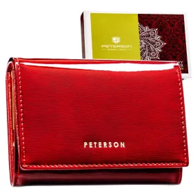   Peterson PTN 445-SH piros női bőr pénztárca 14 x 10.5 x 3 cm