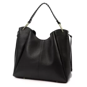   Luka 26-080 DOLLARO fekete női bőr válltáska 39 x 37 x 13 cm