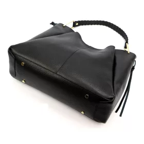   Luka 26-080 DOLLARO fekete női bőr válltáska 39 x 37 x 13 cm