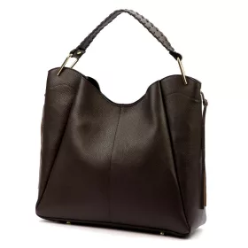   Luka 26-080 DOLLARO csokoládé barna női bőr válltáska 39 x 37 x 13 cm