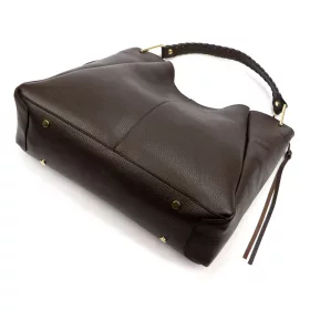   Luka 26-080 DOLLARO csokoládé barna női bőr válltáska 39 x 37 x 13 cm