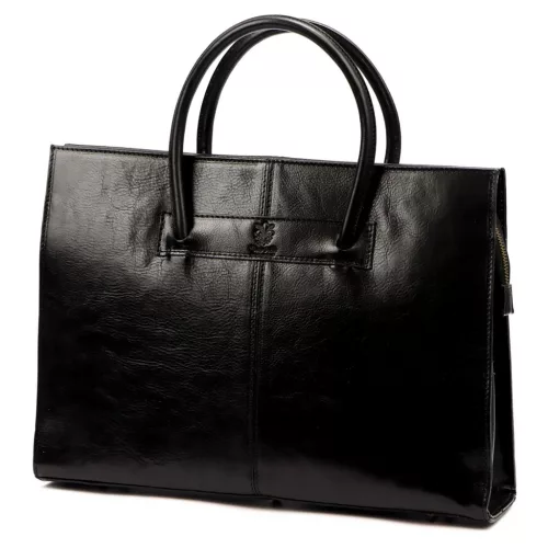 Florence 1028 fekete női bőr aktatáska 40 x 30 x 10 cm