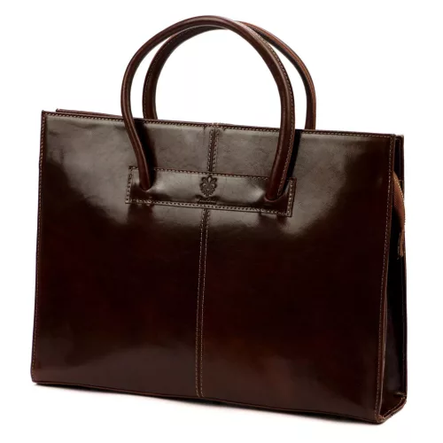 Florence 1028 barna női bőr aktatáska 40 x 30 x 10 cm