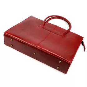 Florence 1028 piros női bőr aktatáska 40 x 30 x 10 cm