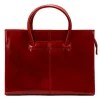 Florence 1028 piros női bőr aktatáska 40 x 30 x 10 cm