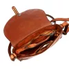 VS 037 konyakbarna női bőr oldaltáska 25 x 20 x 7 cm