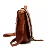 VS 037 konyakbarna női bőr oldaltáska 25 x 20 x 7 cm