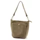 Luka 26-018 taupe női velúr bőr válltáska, oldaltáska 21 x 20 x 11 cm
