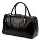 Gregorio 133 fekete bőr utazótáska 45 x 28 x 24 cm