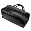 Gregorio 133 fekete bőr utazótáska 45 x 28 x 24 cm