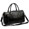 Gregorio 133 fekete bőr utazótáska 45 x 28 x 24 cm
