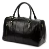 Gregorio 133 fekete bőr utazótáska 45 x 28 x 24 cm