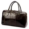 Gregorio 133 sötétbarna bőr utazótáska 45 x 28 x 24 cm