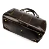 Gregorio 133 sötétbarna bőr utazótáska 45 x 28 x 24 cm